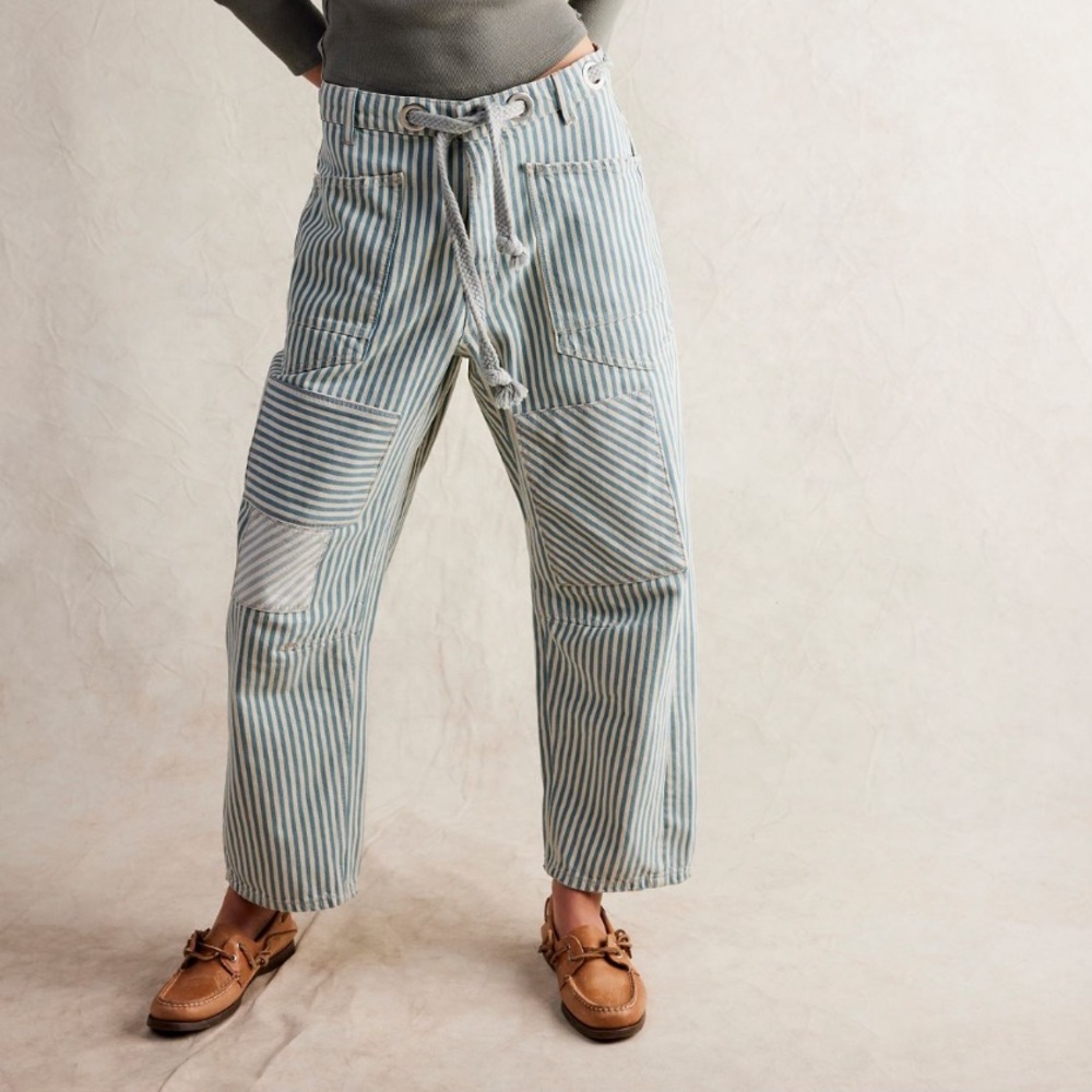 NWT Free People Moxie Railroad Low Slung Jeans